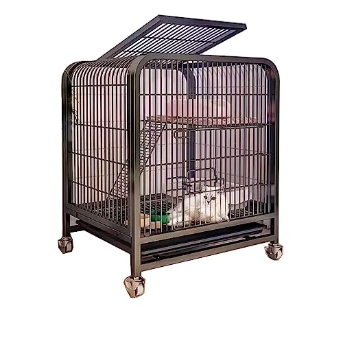 Katzengehege Für Draußen Umschlossen Mit Hochwertigen Universalrädern,Mehrschichtiger Speicherplatz, Freie Partitionierung,Langlebig, Geeignet Für Katzen, Hunde ( Size : 60*45*66cm-Black , Color : Typ Katzengehege Für Draußen Umschlossen Mit Hochwertigen Universalrädern,Mehrschichtiger Speicherplatz, Freie Partitionierung,Langlebig, Geeignet Für Katzen, Hunde ( Size : 60*45*66cm-Black , Color : Typ von Generic