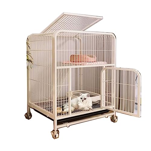 Katzengehege Für Draußen Umschlossen Mit Hochwertigen Universalrädern,Mehrschichtiger Speicherplatz, Freie Partitionierung,Langlebig, Geeignet Für Katzen, Hunde ( Size : 78*55*100cm-White , Color : Ty Katzengehege Für Draußen Umschlossen Mit Hochwertigen Universalrädern,Mehrschichtiger Speicherplatz, Freie Partitionierung,Langlebig, Geeignet Für Katzen, Hunde ( Size : 78*55*100cm-White , Color : Ty von Generic