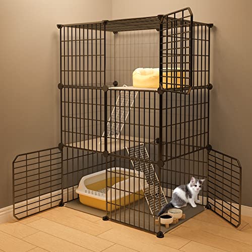 Katzengehege Indoor Kitten XXL Balkon Freigehege Kaninchen Auslaufgitter Laufkäfig Gittergehege Hasen Meerschweinchen Welpenauslauf DIY, Perfekt für Welpentraining (Color : B, Size : 74 * 37 * 109cm) Katzengehege Indoor Kitten XXL Balkon Freigehege Kaninchen Auslaufgitter Laufkäfig Gittergehege Hasen Meerschweinchen Welpenauslauf DIY, Perfekt für Welpentraining (Color : B, Size : 74 * 37 * 109cm) von Generic