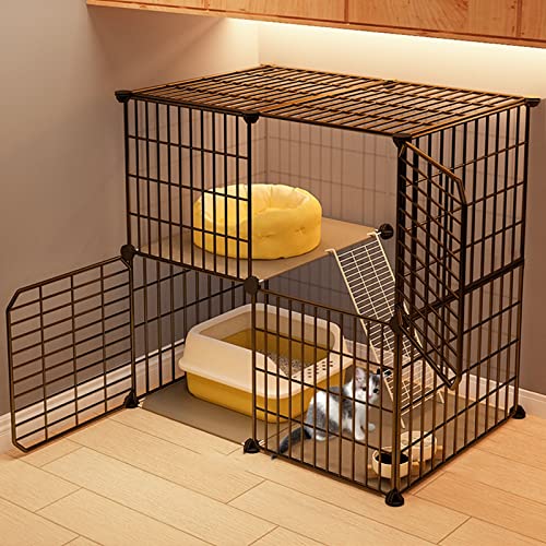 Katzengehege Indoor Kitten XXL Balkon Freigehege Kaninchen Auslaufgitter Laufkäfig Gittergehege Hasen Meerschweinchen Welpenauslauf DIY, Perfekt für Welpentraining (Color : C, Size : 74 * 37 * 72cm) Katzengehege Indoor Kitten XXL Balkon Freigehege Kaninchen Auslaufgitter Laufkäfig Gittergehege Hasen Meerschweinchen Welpenauslauf DIY, Perfekt für Welpentraining (Color : C, Size : 74 * 37 * 72cm) von Generic