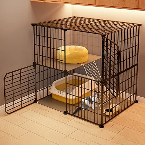 Katzengehege Indoor Kitten XXL Balkon Freigehege Kaninchen Auslaufgitter Laufkäfig Gittergehege Hasen Meerschweinchen Welpenauslauf DIY, Perfekt für Welpentraining (Color : C, Size : 74 * 47 * 72cm) Katzengehege Indoor Kitten XXL Balkon Freigehege Kaninchen Auslaufgitter Laufkäfig Gittergehege Hasen Meerschweinchen Welpenauslauf DIY, Perfekt für Welpentraining (Color : C, Size : 74 * 47 * 72cm) von Generic