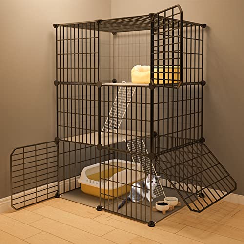 Katzengehege Indoor Kitten XXL Balkon Freigehege Kaninchen Auslaufgitter Laufkäfig Gittergehege Hasen Meerschweinchen Welpenauslauf DIY, Perfekt für Welpentraining (Color : C, Size : 74 * 47 * 109cm) Katzengehege Indoor Kitten XXL Balkon Freigehege Kaninchen Auslaufgitter Laufkäfig Gittergehege Hasen Meerschweinchen Welpenauslauf DIY, Perfekt für Welpentraining (Color : C, Size : 74 * 47 * 109cm) von Generic