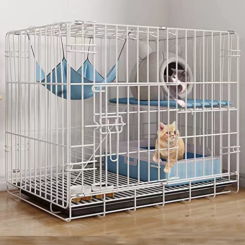 Katzengehege Indoor Outdoor Groß Metall Hundekäfig Faltbar Hundebox mit 2 Türen Gitterbox Hunde Katzen, Kleintiere Transportkäfig Auto Tierkäfig mit Bodenschale (Color : White, Size : 59 * 42 * 50cm) Katzengehege Indoor Outdoor Groß Metall Hundekäfig Faltbar Hundebox mit 2 Türen Gitterbox Hunde Katzen, Kleintiere Transportkäfig Auto Tierkäfig mit Bodenschale (Color : White, Size : 59 * 42 * 50cm) von Generic