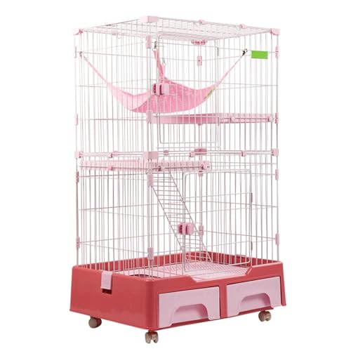 Katzengehege Outdoor, Katzentransportbox Mit Schublade, Katzentoilette Und Aufbewahrungsbox, Katzenlaufstall, Katzenkäfige Aus Metall Mit Extra Großer Hängematte, Käfig for Katzen for 1–2 Katzen Katzengehege Outdoor, Katzentransportbox Mit Schublade, Katzentoilette Und Aufbewahrungsbox, Katzenlaufstall, Katzenkäfige Aus Metall Mit Extra Großer Hängematte, Käfig for Katzen for 1–2 Katzen von Generic