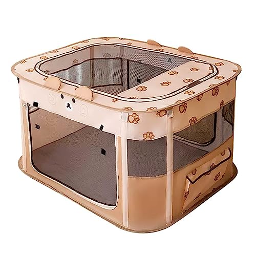Katzengehege für Draußen aus Oxford-Stoffmaterial, Staubdicht und Atmungsaktiv, Faltbarer Katzenzelt Outdoor, Geeignet Pour Welpen, Hunde, Katzen, Häschen, 5 Farben ( Color : Brown , Size : 90*70*60 c Katzengehege für Draußen aus Oxford-Stoffmaterial, Staubdicht und Atmungsaktiv, Faltbarer Katzenzelt Outdoor, Geeignet Pour Welpen, Hunde, Katzen, Häschen, 5 Farben ( Color : Brown , Size : 90*70*60 c von Generic