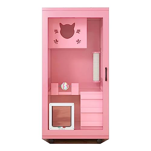 Katzengehege für Draußen mit Schwenkbaren Rädern und Freier Tür,Transparent, Sichtbar und Atmungsaktiv,Katzen Kommen und Gehen frei Geeignet für Katzen, Hunde (Color : Pink, Size : 120 * 60 * 60cm) Katzengehege für Draußen mit Schwenkbaren Rädern und Freier Tür,Transparent, Sichtbar und Atmungsaktiv,Katzen Kommen und Gehen frei Geeignet für Katzen, Hunde (Color : Pink, Size : 120 * 60 * 60cm) von Generic