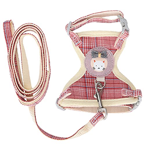 Katzengeschirr und Leine, Katzenleine und Geschirr-Set, Katzengeschirr, Ausbruchsicher, Verstellbar, Weicher Kätzchen-Westengurt, Bequeme Outdoor-Westengeschirre Zum Katzengeschirr und Leine, Katzenleine und Geschirr-Set, Katzengeschirr, Ausbruchsicher, Verstellbar, Weicher Kätzchen-Westengurt, Bequeme Outdoor-Westengeschirre Zum von Generic