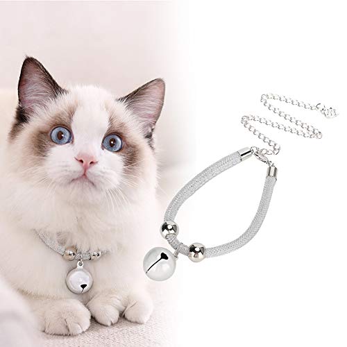Katzenhalsband mit Glöckchen, Kätzchenhalsband, Katzenhalsbänder für Mädchen und Katzen, Verstellbar, Schönes Haustierhalsband, Katzenhalskette, Kleidung, Kostüm, Outfits, Katzenhalsband mit Glöckchen, Kätzchenhalsband, Katzenhalsbänder für Mädchen und Katzen, Verstellbar, Schönes Haustierhalsband, Katzenhalskette, Kleidung, Kostüm, Outfits, von Generic