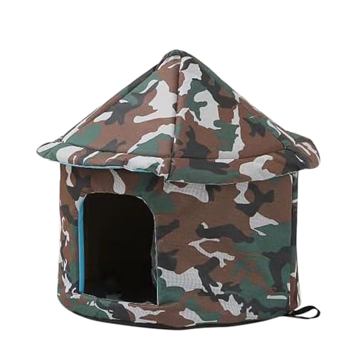 Katzenhaus - Katzenhaus für Katzen im Freien, warmes und wetterfestes Katzenhaus für den Winter im Freien, isoliertes Katzenhaus für kaltes Wetter, Unterschlupf Katzenhaus - Katzenhaus für Katzen im Freien, warmes und wetterfestes Katzenhaus für den Winter im Freien, isoliertes Katzenhaus für kaltes Wetter, Unterschlupf von Generic