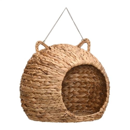 Katzenhaus aus Weide | Weidenhaus aus Weidengeflecht - handgewebtes Katzenhausbett aus naturbelassenem Katzenhausbett für den Innen- und Außenbereich Katzenhaus aus Weide | Weidenhaus aus Weidengeflecht - handgewebtes Katzenhausbett aus naturbelassenem Katzenhausbett für den Innen- und Außenbereich von Generic