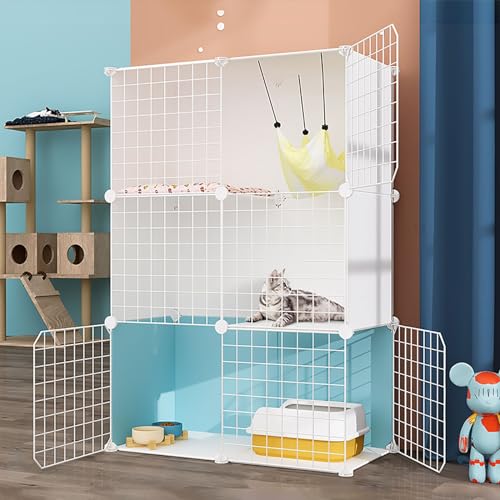 Katzenkäfig für den Innenbereich, Katzenkäfig für den Innenbereich, Katzenkäfig für Katzen, Katzenhaus, Katzenzucht mit Hängematte, kleine Käfige für kleine Katzenwelpen (Größe: 75 x 39 x 109 cm) Katzenkäfig für den Innenbereich, Katzenkäfig für den Innenbereich, Katzenkäfig für Katzen, Katzenhaus, Katzenzucht mit Hängematte, kleine Käfige für kleine Katzenwelpen (Größe: 75 x 39 x 109 cm) von Generic