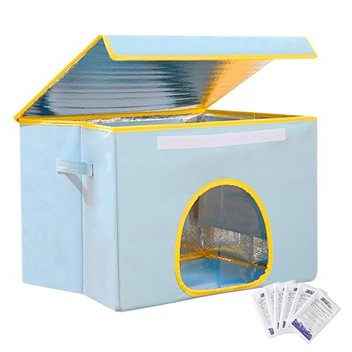 Katzenklimaanlage, faltbares Haustier-Kühlhaus, Klimaanlage, 6 Kühlakkus für drinnen und draußen, Hundehütten belüftet und leicht zu reinigen und zusammenzubauen von Generic