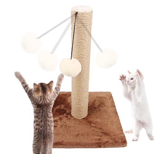 Katzenkratzbaum, Katzenkratzer | Lustiges Kätzchenbaumspielzeug,Kreativer Katzen-Aktivitätskratzer, Kratzbaum mit aufhängbarem Ball, Sisal-Katzenkratzer für Hauskatzen Katzenkratzbaum, Katzenkratzer | Lustiges Kätzchenbaumspielzeug,Kreativer Katzen-Aktivitätskratzer, Kratzbaum mit aufhängbarem Ball, Sisal-Katzenkratzer für Hauskatzen von Generic