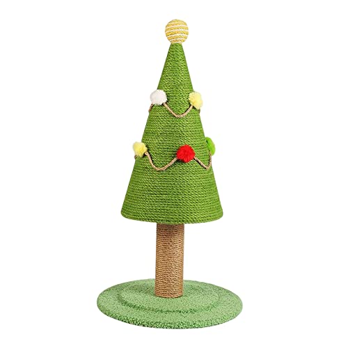 Katzenkratzbaum Kralle Kratzbaum Ersatz Sisal Zubehör Klettergerüst Dekorativer Weihnachtsbaum für Kitty Schlafzimmer Wohnzimmer Garten von Generic