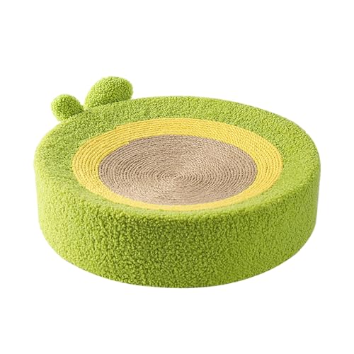 Katzenkratzbrett Ergonomisches Katzenkratzbrett Matte Katzenkratzbrett Niedliche Form Katzenkratzbett Geeignet Für Hauskatzen Katzenkratzmatte Hnw736 (Yellow, 40x40x10cm) von Generic
