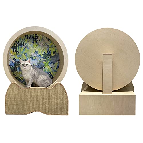 Katzenlaufrad, Katzenübung, Hamsterrad, Gewichtsverlust, Katzenlaufrad mit Kratzbrett, geräuschloses, Sich drehendes Katzenrad für die Gesundheit, haustierfreundliches Material (Größe: Größe Katzenlaufrad, Katzenübung, Hamsterrad, Gewichtsverlust, Katzenlaufrad mit Kratzbrett, geräuschloses, Sich drehendes Katzenrad für die Gesundheit, haustierfreundliches Material (Größe: Größe von Generic