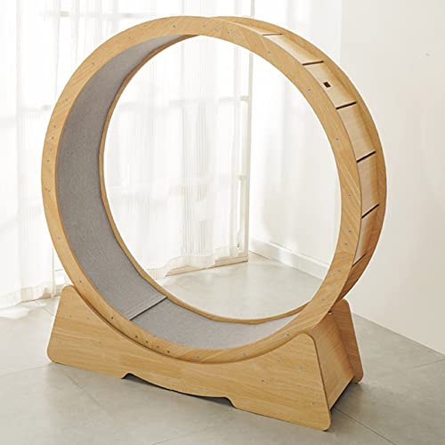 Katzenlaufrad, großes Katzen-Übungslaufband, Katzenlaufrad mit winziger Lücke, Indoor-Katzen-Spinnradspielzeug mit integriertem Rad, als Katzenmöbel/Katzenkratzer Katzenlaufrad, großes Katzen-Übungslaufband, Katzenlaufrad mit winziger Lücke, Indoor-Katzen-Spinnradspielzeug mit integriertem Rad, als Katzenmöbel/Katzenkratzer von Generic