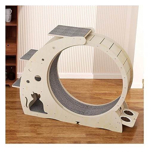 Katzenlaufrad Luxus Katze Übung Rad Katze Kletterrahmen, Massivholz Katze Laufband, Cat Laufräder Für Indoor Katzen Und Alle Katzen, Einfach Zu Montieren Katzenlaufrad Luxus Katze Übung Rad Katze Kletterrahmen, Massivholz Katze Laufband, Cat Laufräder Für Indoor Katzen Und Alle Katzen, Einfach Zu Montieren von Generic