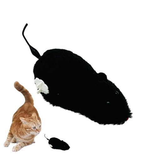 Katzenmäuse-Spielzeug – Interaktives Spielzeugset, Plüschmäuse-Katzenspielzeug Zum Spielen | Plüschmäuse-Aufziehspielzeug Für Haustiere, Weiche Und Sichere Katzen-Leckmäuse, Langlebige Mäuse Für Katze von Generic