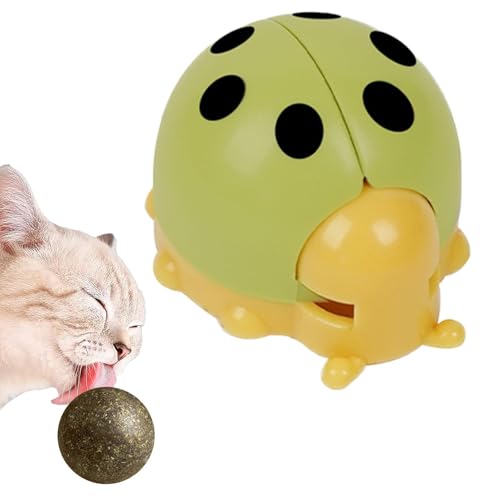 Katzenminze-Bälle für Katzen, Katzenminze-Ball-Spielzeug - Wandmontiertes Marienkäfer-Kauspielzeug für Katzen | Essbarer Spielzeugball mit Katzenminze, Katzenspielzeug für den Innen- und Außenbereich Katzenminze-Bälle für Katzen, Katzenminze-Ball-Spielzeug - Wandmontiertes Marienkäfer-Kauspielzeug für Katzen | Essbarer Spielzeugball mit Katzenminze, Katzenspielzeug für den Innen- und Außenbereich von Generic
