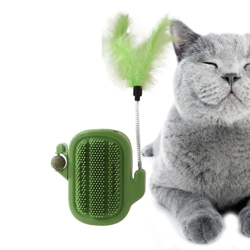Katzenminze-Ball-Spielzeug, Das An Der Wand Befestigt Wird, Katzenminze-Spielzeug, Katzenpflegebürste, Katzenpflegebürste, Spielzeug Zum Aufkleben – Kitten Scratcher Groomer, Katzenminze-Katzenspielze von Generic