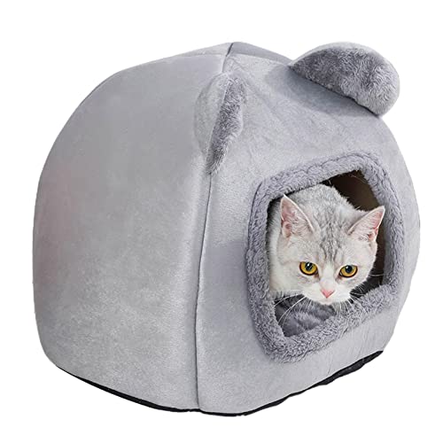 Katzennest, warmes Katzennest, Hundebett | Panda-Ohrenform, Haustierbett für Katzen und kleine Katzen von Generic