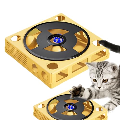 Katzenpuzzle Spielzeug - Teaser Labyrinth Box für Indoor-Katzen | Interaktives Anreicherungsspielzeug Kätzchen, Multi-Loch-Design Phonograph Mental Stimulation Spiel, Katze Intelligenz Trainingsbox von Generic