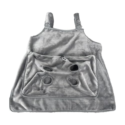 Katzenschürze zum Halten der Katze – warme Katzentragetasche, Korallen-Fleece, warme Tragetasche, Brustschürze, Kätzchen-Tragetasche für mittelgroße Katzen von Generic