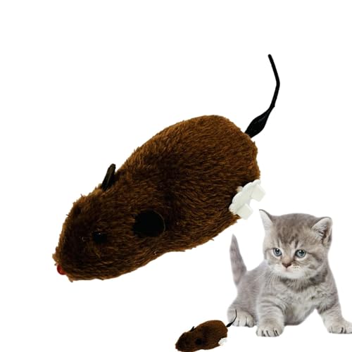 Katzenspiele - Mechanisches Mausspielzeug, Plüschmaus für Kätzchen, Plüschspielzeug, interaktives Maus-Spielzeug für Katzen im Innenbereich - Interaktives Maus-Spielzeug für Katzen - Interaktives Katzenspiele - Mechanisches Mausspielzeug, Plüschmaus für Kätzchen, Plüschspielzeug, interaktives Maus-Spielzeug für Katzen im Innenbereich - Interaktives Maus-Spielzeug für Katzen - Interaktives von Generic