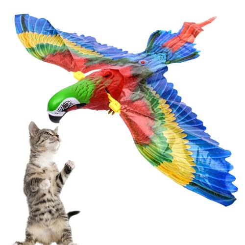 Katzenspielzeug, fliegender Vogel, elektrisches Spielzeug für Katzen, fliegender Vogel, automatische Federung/Papagei | Spielzeug mit automatischer Federung für Katzen, interaktives Spielzeug Katzenspielzeug, fliegender Vogel, elektrisches Spielzeug für Katzen, fliegender Vogel, automatische Federung/Papagei | Spielzeug mit automatischer Federung für Katzen, interaktives Spielzeug von Generic