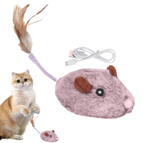 Katzenspielzeug für Mäuse, Katzenspielzeug für elektrische Mäuse - Plüschspielzeug für Kätzchen mit automatischer Bewegung, bewegliches Katzenspielzeug mit intelligenter Ricar-Erkennung Katzenspielzeug für Mäuse, Katzenspielzeug für elektrische Mäuse - Plüschspielzeug für Kätzchen mit automatischer Bewegung, bewegliches Katzenspielzeug mit intelligenter Ricar-Erkennung von Generic
