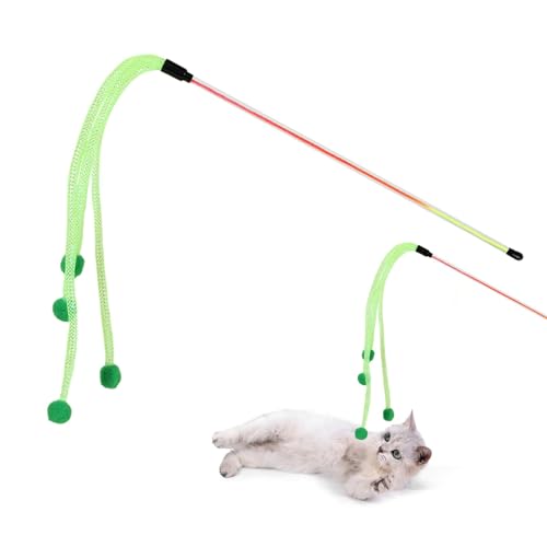 Katzenstab-Spielzeug, Feder-Teaser, interaktives Katzenspielzeug, Katzenangeln, Katzenstab-Spielzeug für Outdoor- und Indoor-Katzenübungen Katzenstab-Spielzeug, Feder-Teaser, interaktives Katzenspielzeug, Katzenangeln, Katzenstab-Spielzeug für Outdoor- und Indoor-Katzenübungen von Generic