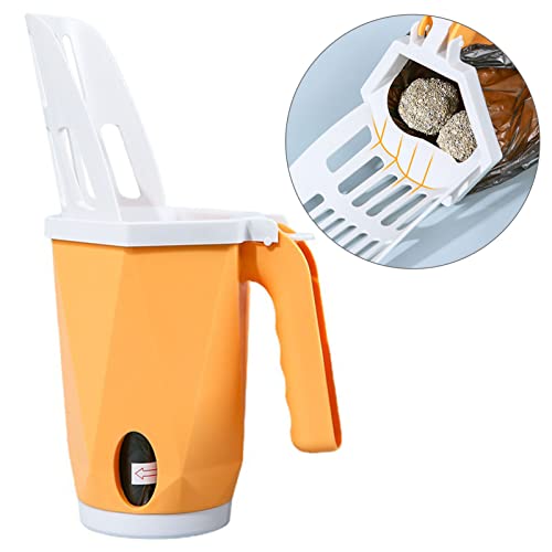 Katzenstreu Schaufel, Tiefe Schaufel 2 in 1 Tragbare Katzenstreu - tragbar. (Yellow) von Generic