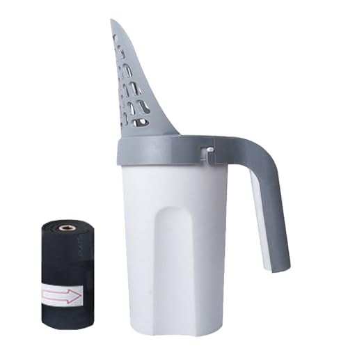 Katzenstreu Scoop - Ergonomische Kotschaufe, Heavy Duty Cat Müllschugel | Langlebiger Katzentoilettenreiniger Mit Müllbeutelschlitz, Sanitäres Katzenabfallwerkzeug Für Den Innenbereich Und Schnelle En von Generic