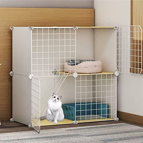 Katzentoilette, Katzenkäfige für den Innenbereich, groß, Katzengehege, Katzenschrank, halbgeschlossener Katzenkäfig, DIY-Katzenlaufstall, Haustierzaun für den Innenbereich, mit Katzennest + Katzenhäng Katzentoilette, Katzenkäfige für den Innenbereich, groß, Katzengehege, Katzenschrank, halbgeschlossener Katzenkäfig, DIY-Katzenlaufstall, Haustierzaun für den Innenbereich, mit Katzennest + Katzenhäng von Generic