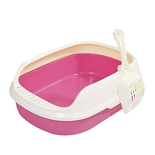 Katzentoilette Haustier Hundetoilette Katzentoilette Katzentoilette Katze Hundetablett Teddy Anti-Splash Toilette mit Katzenstreuschaufel Welpe Katze Indoor Home Sandbox Haustiertoilette (Farbe: Rosa) Katzentoilette Haustier Hundetoilette Katzentoilette Katzentoilette Katze Hundetablett Teddy Anti-Splash Toilette mit Katzenstreuschaufel Welpe Katze Indoor Home Sandbox Haustiertoilette (Farbe: Rosa) von Generic
