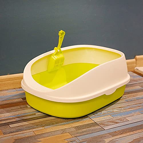 Katzentoilette Haustier Hundetoilette Katzentoilette Katzentoilette Katze Hundetablett Teddy Anti-Splash Toilette mit Katzenstreuschaufel Welpe Katze Indoor Home Sandbox Haustiertoilette (Farbe: Grün, Katzentoilette Haustier Hundetoilette Katzentoilette Katzentoilette Katze Hundetablett Teddy Anti-Splash Toilette mit Katzenstreuschaufel Welpe Katze Indoor Home Sandbox Haustiertoilette (Farbe: Grün, von Generic