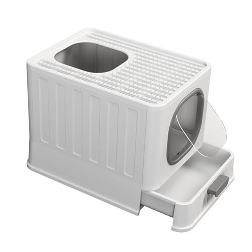 Katzentoilette mit Deckel, große Katzentoilette, geschlossen, transparent, mit Deckel, Eingang vorne und Ausgang – Haustierbedarf, Katzentoilette Katzentoilette mit Deckel, große Katzentoilette, geschlossen, transparent, mit Deckel, Eingang vorne und Ausgang – Haustierbedarf, Katzentoilette von Generic