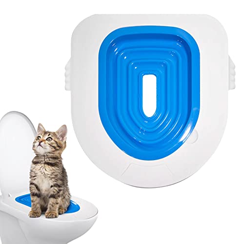 Katzentoiletten-Trainingssystem | Toiletten-Trainingssitz für Kätzchen - Trainingssystem, um eine Katze oder EIN Kätzchen professionell mit Platten zu trainieren, von Generic
