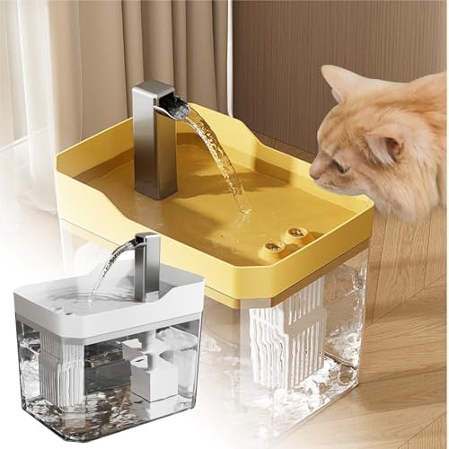 Katzentränke Mobile Tränke Leise Große Kapazität Zirkulierendes Wasser Trinkwasser Hund Haustier Automatischer Wasserspender KuW540 (B, 17X12.5X14cm) von Generic