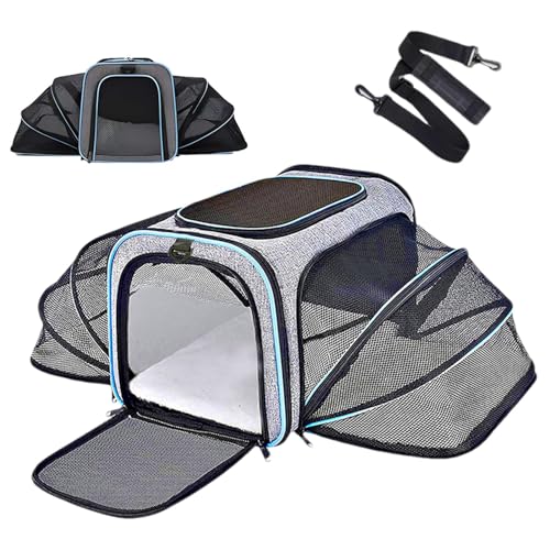 Katzentragetasche – Faltbare erweiterte Haustiertasche aus Polyester, atmungsaktive Katzentaschen | Bequeme, langlebige Unterlage für Haustiere, Zuhause und Reisen, Handgriff-Ainmls-Pads, 40,6 x 25,4 Katzentragetasche – Faltbare erweiterte Haustiertasche aus Polyester, atmungsaktive Katzentaschen | Bequeme, langlebige Unterlage für Haustiere, Zuhause und Reisen, Handgriff-Ainmls-Pads, 40,6 x 25,4 von Generic