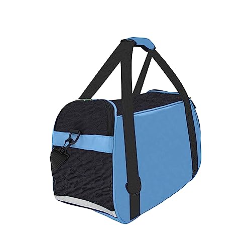 Katzentragetasche mit weichen Seiten, für Katzen, Hunde, Welpen, bequem, tragbar, faltbar, gQE639 (Blau, L) von Generic