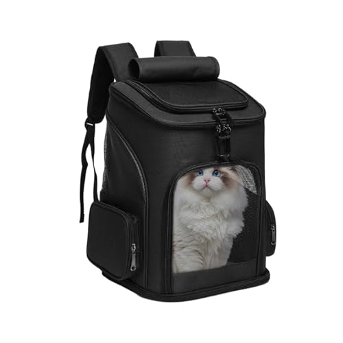 Katzentransportbox – Erweiterbarer Reise-Transporter für Haustiere | Atmungsaktive Haustier-Rucksäcke mit weichen Seiten für Auto, Flug, Besuche Katzentransportbox – Erweiterbarer Reise-Transporter für Haustiere | Atmungsaktive Haustier-Rucksäcke mit weichen Seiten für Auto, Flug, Besuche von Generic