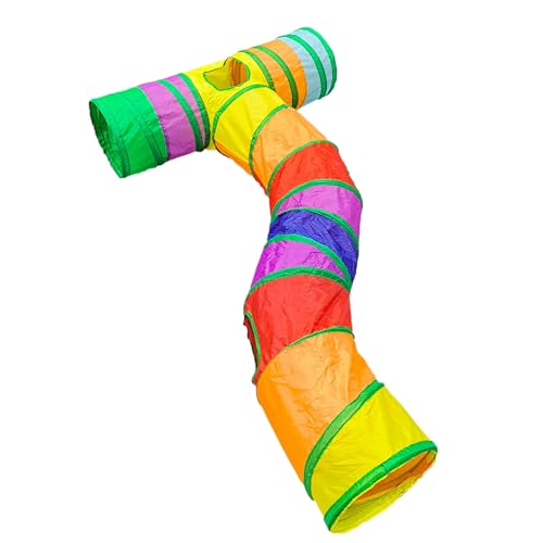 Katzentunnel - Große Katzenspieltunnel Indoor | Cat Tunn-ELs mit Ball für Haustier | Faltbares Peek Hole Interactive Kitten House Bunte Haustierversorgungen für kleine Rassen, & Home Katzentunnel - Große Katzenspieltunnel Indoor | Cat Tunn-ELs mit Ball für Haustier | Faltbares Peek Hole Interactive Kitten House Bunte Haustierversorgungen für kleine Rassen, & Home von Generic