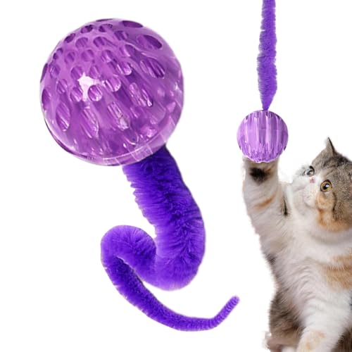 Katzenwurm Spielzeug - Interaktives Katzenspielzeug Hüpfball mit Schwanz | Hüpfball Katzenspielzeug Katzenspielzeug Katzenübungsspielzeug Bälle Stunde der Unterhaltung Katzenwurm Spielzeug - Interaktives Katzenspielzeug Hüpfball mit Schwanz | Hüpfball Katzenspielzeug Katzenspielzeug Katzenübungsspielzeug Bälle Stunde der Unterhaltung von Generic
