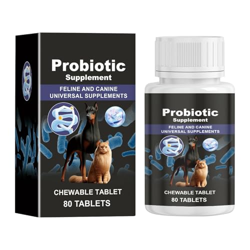 Kaubare probiotische Tabletten – Verdauungsunterstützung, Nahrungsergänzungsmittel für die Darmgesundheit von Katzen | 80 Tabletten, fördern eine gesunde Verdauung, verbessern das Darmgleichgewicht, u Kaubare probiotische Tabletten – Verdauungsunterstützung, Nahrungsergänzungsmittel für die Darmgesundheit von Katzen | 80 Tabletten, fördern eine gesunde Verdauung, verbessern das Darmgleichgewicht, u von Generic