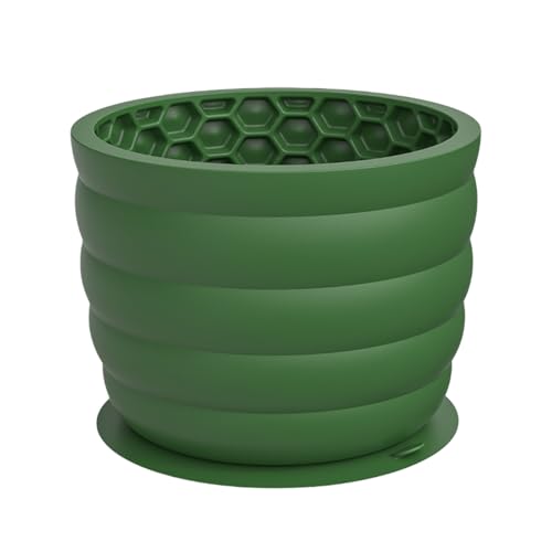 Kaufeste Matte Silikon Slow Feeder Bowls Interaktive Feeder Food Bowls Interaktive Lick Mates Dispenser Mit Saugnäpfen Mealtime Trainer Für (Green, 9.4x9.4x8.2cm) Mbj555 von Generic