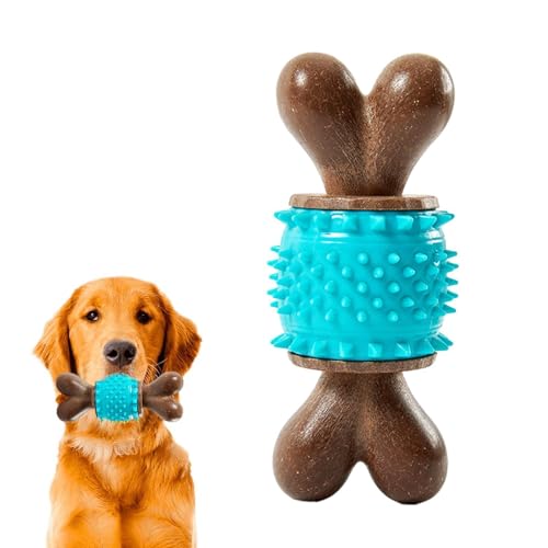 Kauspielzeug mit spitzem Knochen, Beißspielzeug mit Hundeknochen, robustes Spielzeug für aggressive Hunde | Robuste Zahnbürste mit Pulbürste Kauspielzeug mit spitzem Knochen, Beißspielzeug mit Hundeknochen, robustes Spielzeug für aggressive Hunde | Robuste Zahnbürste mit Pulbürste von Generic