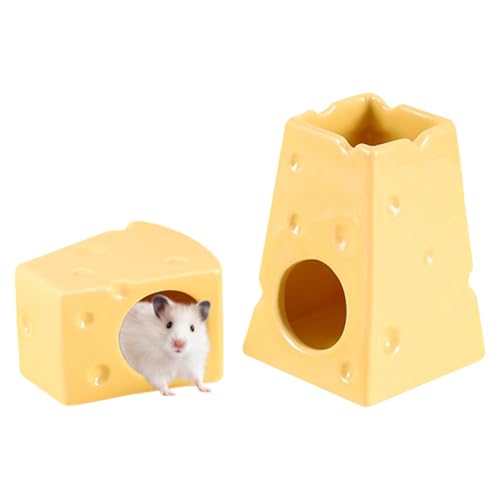 Keramik-Käse-Hamster-Wasserflasche, kein Tropfen, auslaufsicheres Design für Syrische/Zwerghamster, Rennmäuse, Trink- und Versteck-Lebensraum, leicht zu reinigende Keramik (Wasserkocher, Unterstand Keramik-Käse-Hamster-Wasserflasche, kein Tropfen, auslaufsicheres Design für Syrische/Zwerghamster, Rennmäuse, Trink- und Versteck-Lebensraum, leicht zu reinigende Keramik (Wasserkocher, Unterstand von Generic