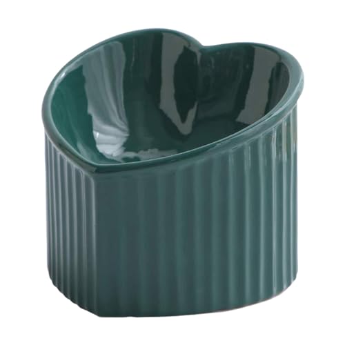 Keramik-Katzennapf Katzennapf Katzenfutternapf, seltsame Keramik-Wassernapf | Herzförmige Futternapf, flache Katzennapf für Katzen Keramik-Katzennapf Katzennapf Katzenfutternapf, seltsame Keramik-Wassernapf | Herzförmige Futternapf, flache Katzennapf für Katzen von Generic